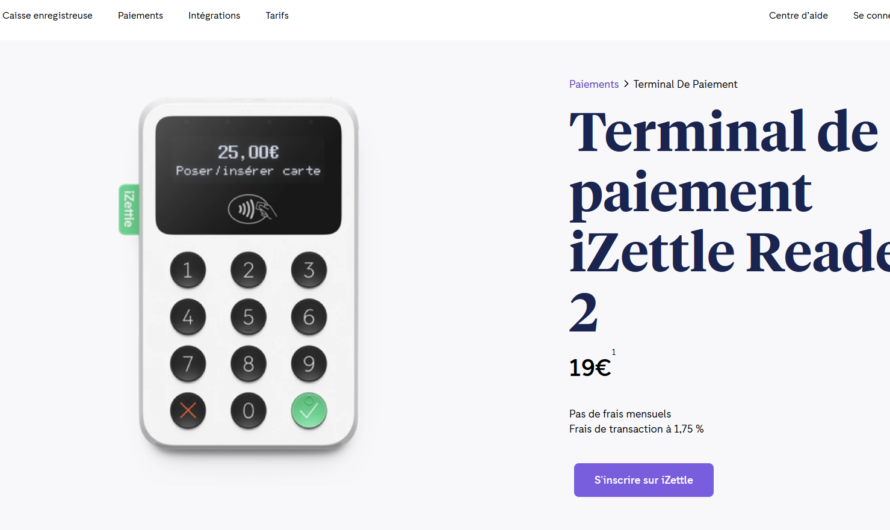 Les caractéristiques et avantages du terminal de paiement iZettle Reader 2