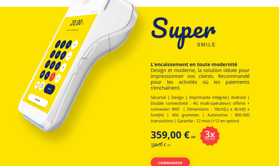 Les tarifs de Smile and Pay